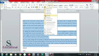 Paragraph, style and editing Groups in Ms Word