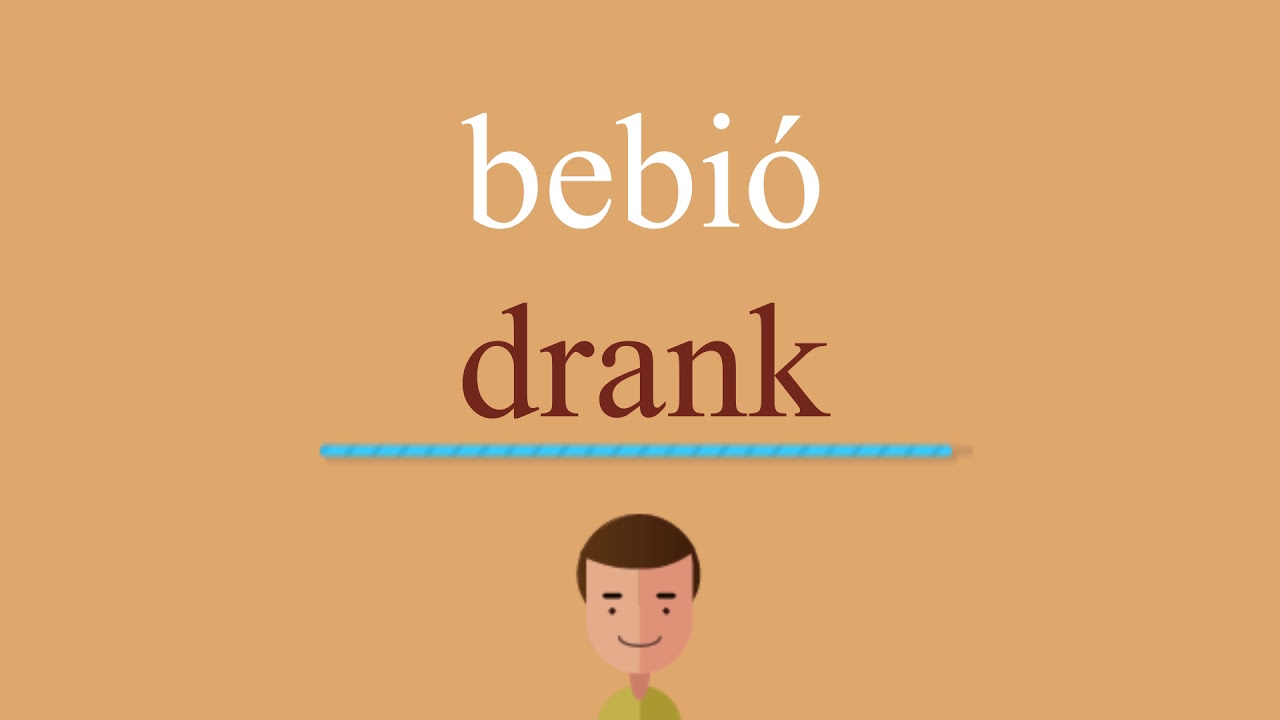 Cómo se dice bebió en inglés idioma de colombia