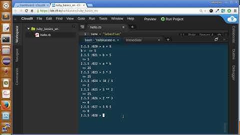 Ruby Basics - Ruby Numbers - Math Operators