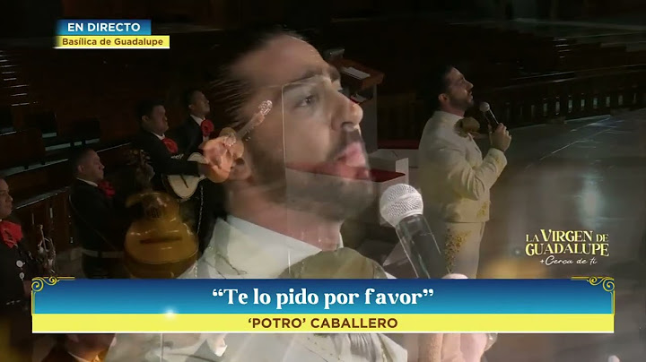 Luis "Potro" Caballero CANTANDO A LA VIRGEN - Te lo pido por favor. (MAÑANITAS A LA VIRGEN 2024)