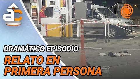 GRITOS Y CAOS | El video segundos después de los disparos del policía en la estación de servicio