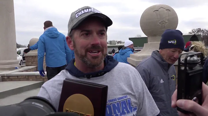NAU coach Eric Heins emotional after winning his f...