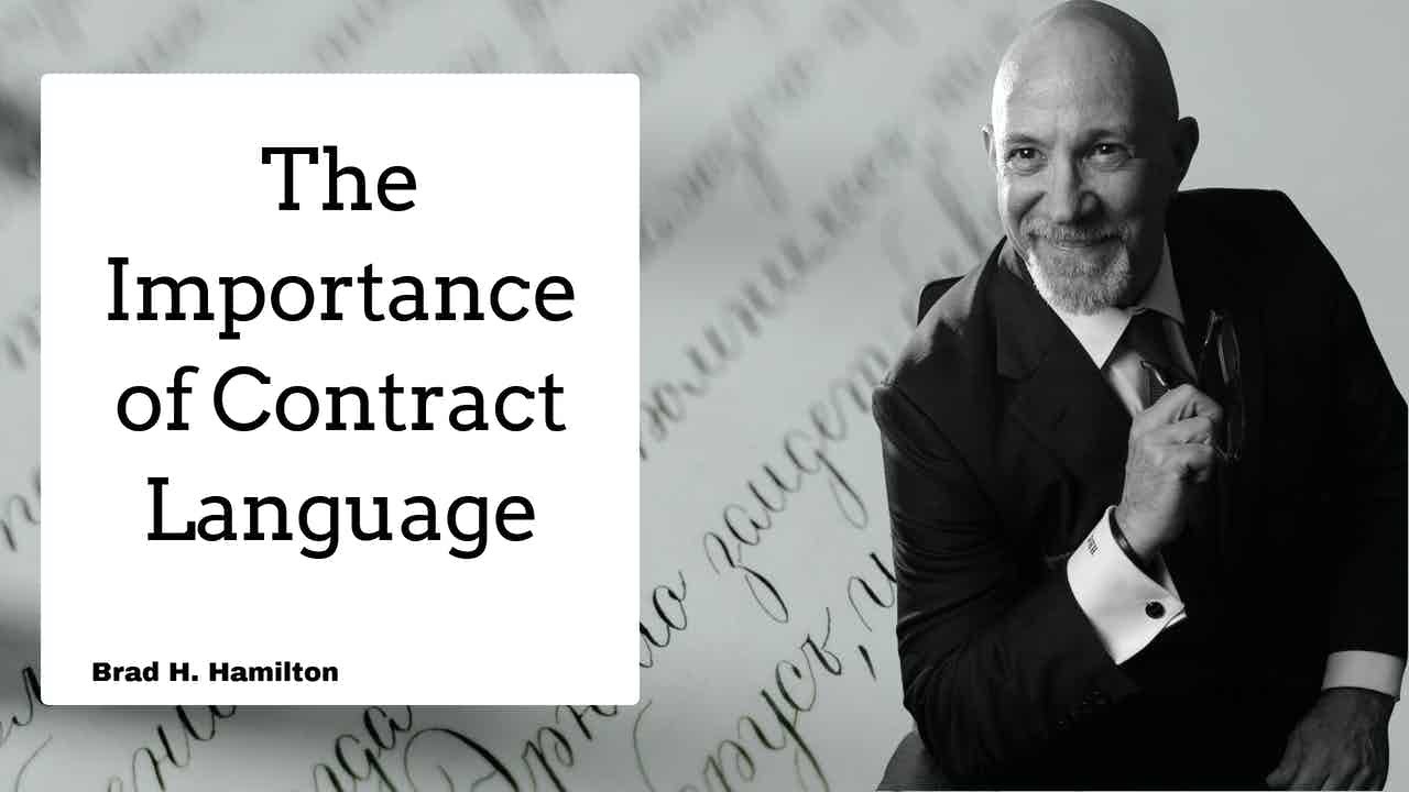 The Importance of Contract Language - YouTube