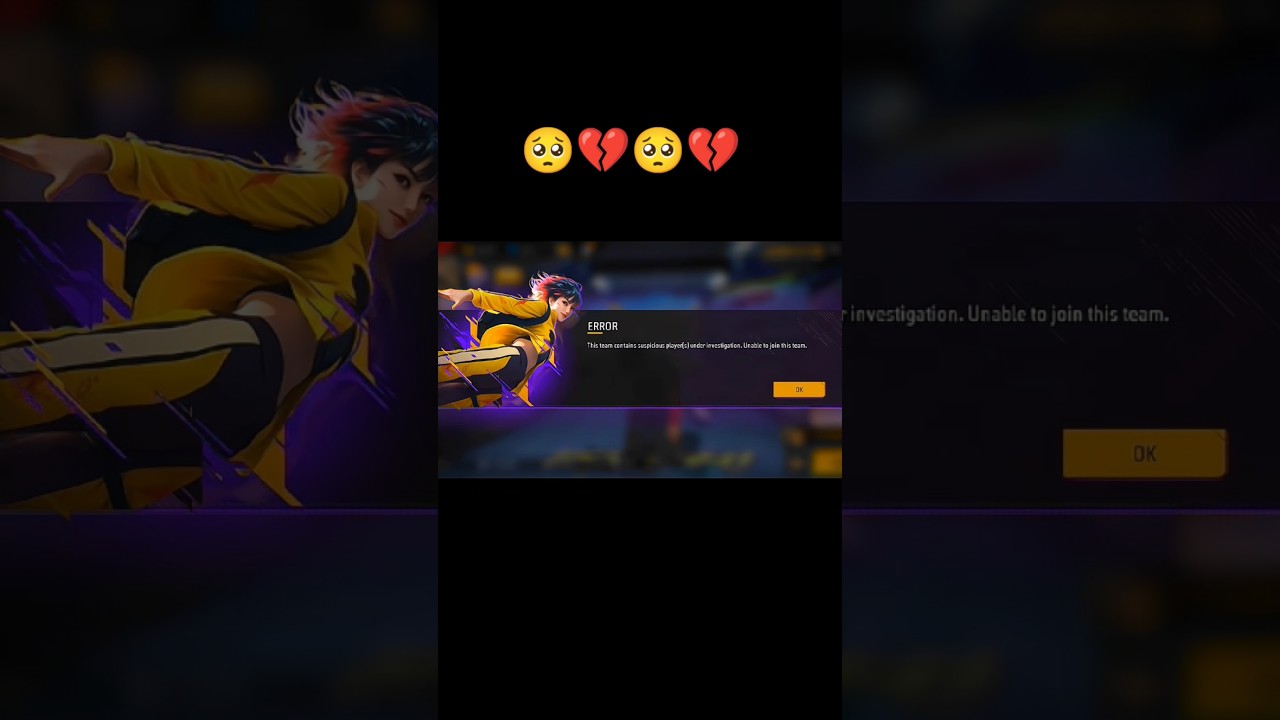 This team contains suspicious player under investigation. unable to join this team🥺 