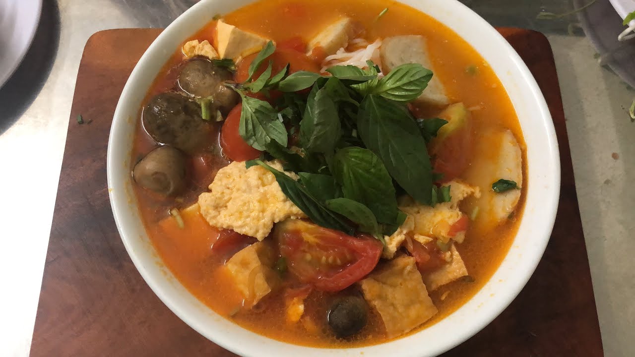 Hôm nay mình làm món bún riêu chay siêu ngon!! Cách chế biến siêu đơn giản ❤️❤️