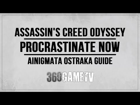 Видео: Assassin's Creed Odyssey - Procrastinate Now, загадъчни решения на мулетата и къде да намерим кариерата Naxos, таблетите Cave Of Mount Zas