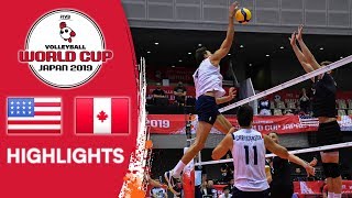 USA vs. CANADA - Highlights | Men's Volleyball World Cup 2019