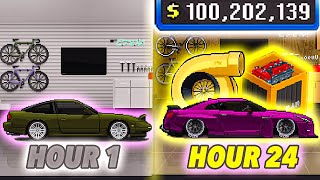 HOW TO GO FROM $0 TO $100,000,000 DOLLARS IN LESS THAN 24 HOURS IN PIXEL CAR RACER!!!!(FAST MONEY) screenshot 4