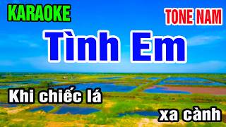Karaoke Tình Em Tone Nam Nhạc Sống gia huy karaoke