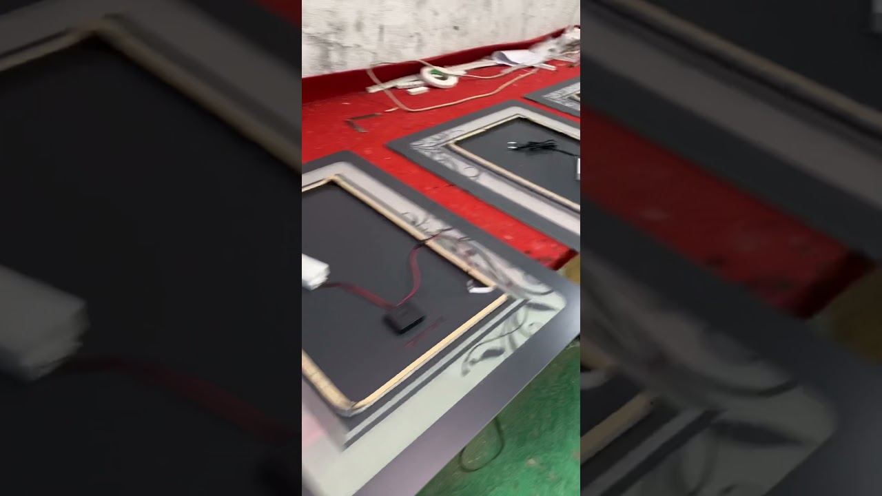 Led mirror factory ,how to make led mirror - YouTube