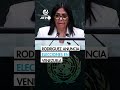La presidenta interina de Venezuela afirma ante la ONU que habrá elecciones en su país