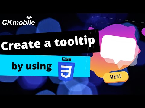 How to create tooltip with CSS