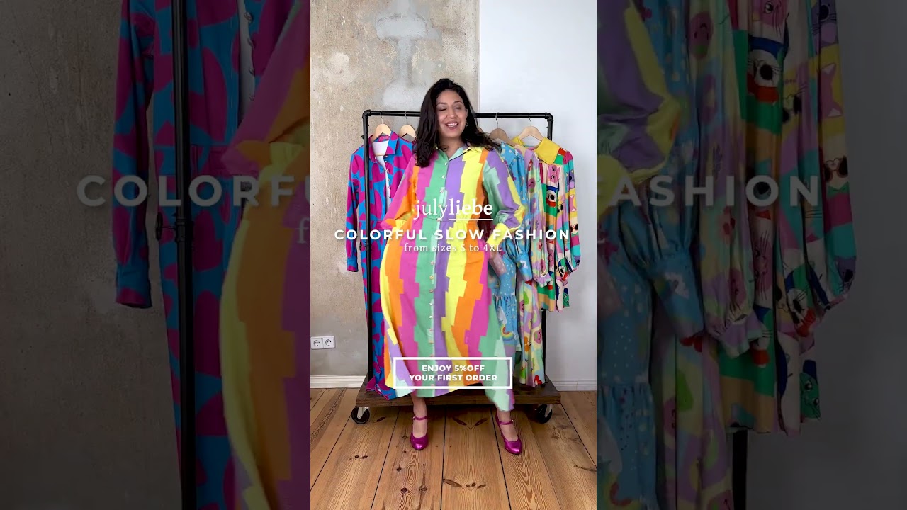 Happy & colorful slow fashion designed in Berlin. Limited made in sizes S to 4XL