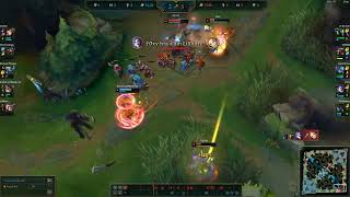 Lux support troll steals farm and refuses to engage.