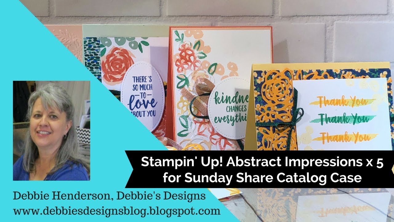Stampin' Up! Annual Catalog Case, Abstract Impressions x 5
