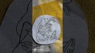 Embroidered 🪡a Patch from A Roger Rabbit🐇 Comic.#shorts Embroidered 🪡a Patch from A Roger Rabbit🐇 Comic.#shorts