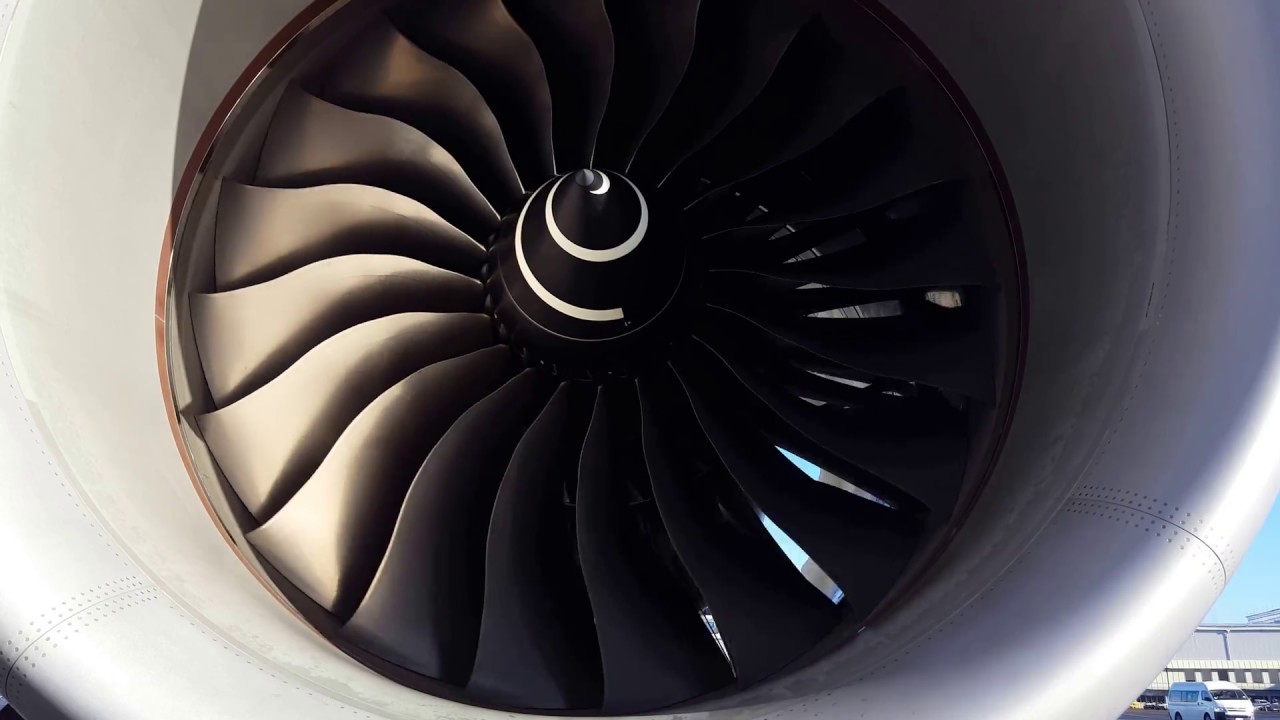 RR Trent 900 turning in the wind on ZK-NZF