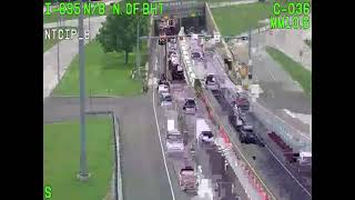 I-895 N Of Harbor Tunnel Traffic Camera 5/17/2025 1:25 PM - 5/18/2025 12:38 AM (Sunny - Midnight)