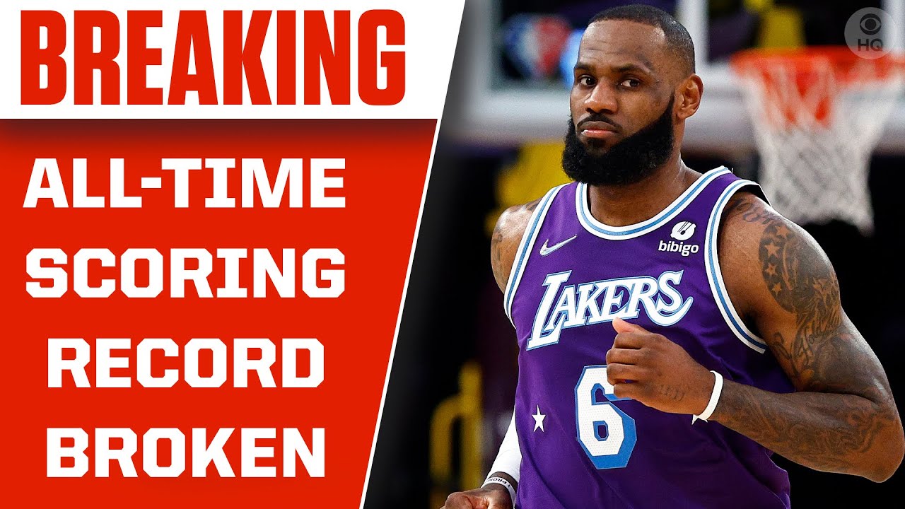 LeBron James breaks NBA scoring record