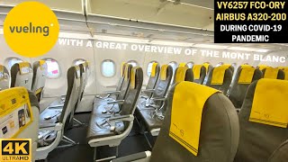 VUELING VY6257 Rome FCO ✈ Paris ORY (Airbus A320-200) Flight Report #47 With view of Mont Blanc [4K]