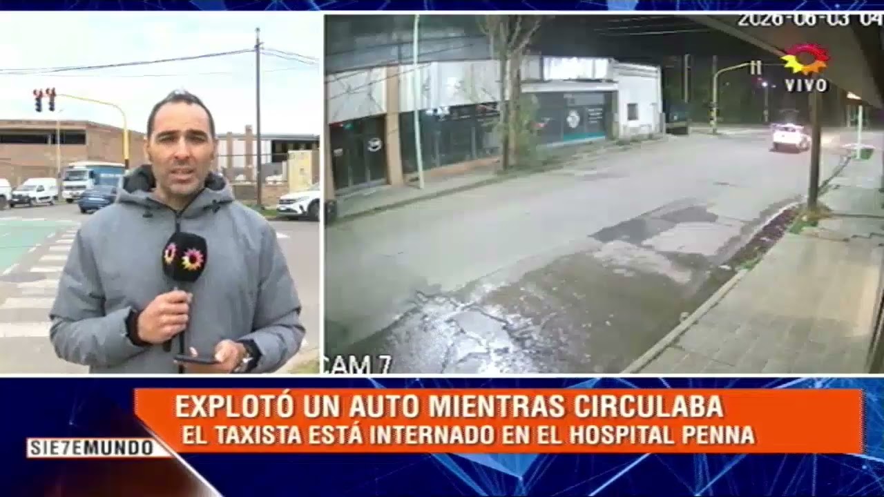 Está grave el taxista que sufrió la explosión de su auto