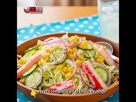 Ensalada de Col ¡FÁCIL, Crujiente y 5 Minutos!🥬