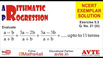 NCERT EXEMPLAR Ex 5.3 Q 21(iii) || Watch Arithmetic Progression NCERT Exemplar Class Tenth *Playlist