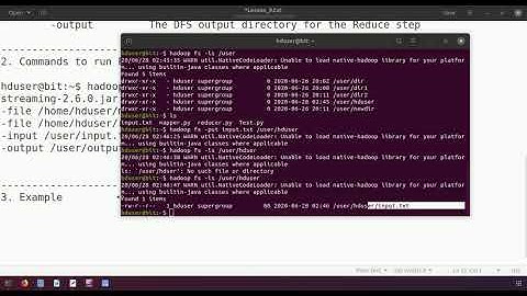 Lesson 9 Hadoop streaming and options