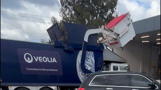 VEOLIA Front loader Garbage collection!! 