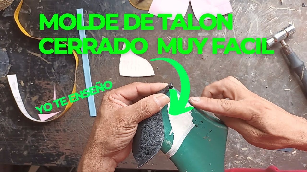 Como sacar molde de talon cerrado para sandalia