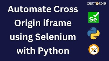 How to Automate Cross Origin iframe using Selenium with Python?