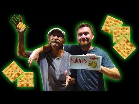 6 Saltine Crackers Under 1 Minute Without Water CHALLENGE! (With Grandpa)