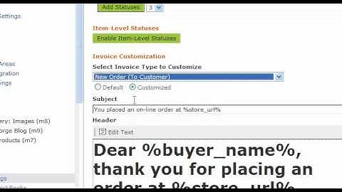Ecommerce Invoice Customization