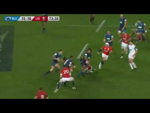 Blues v Lions try