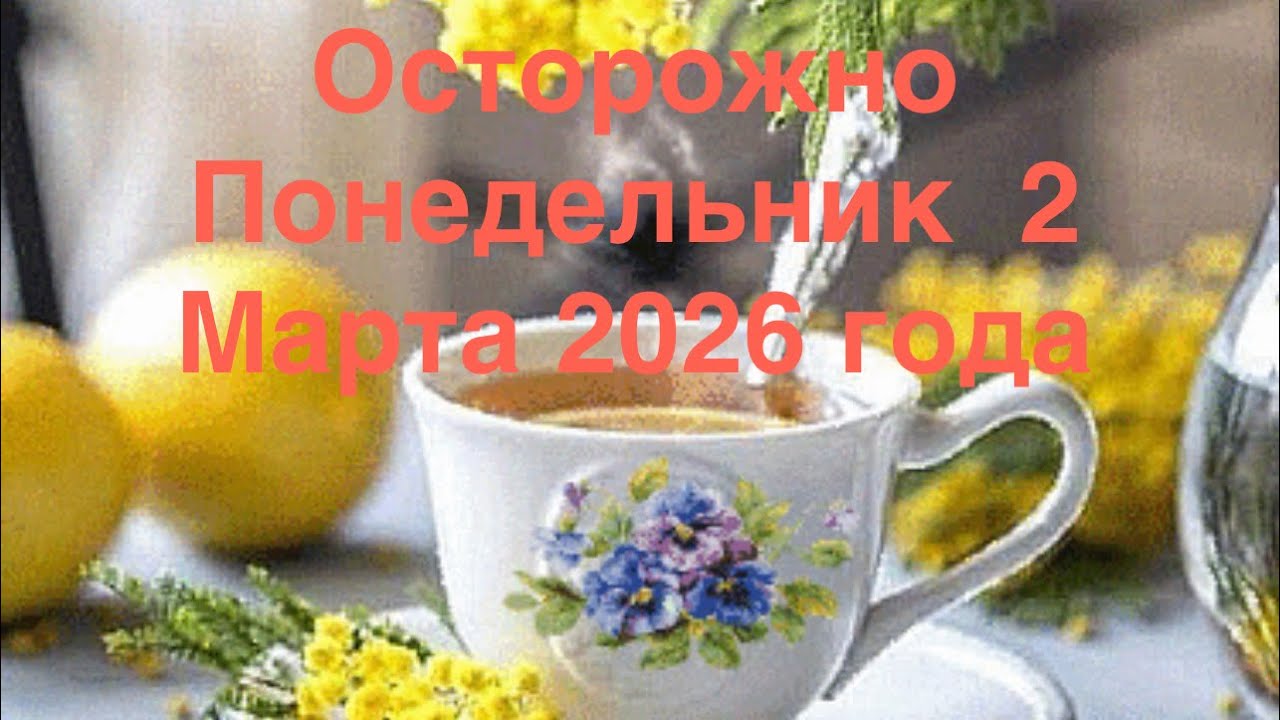 👌👌Недоброжелательный Понедельник 2 Марта 2026 года👌👌