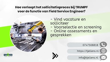 Hoe verloopt het sollicitatieproces bij TRUMPF voor de functie van Field Service Engineer?