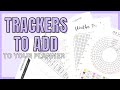 PLANNER TIP DAY 2 | ADD TRACKERS TO YOUR PLANNER | TRACKING HABITS IN YOUR PLANNER