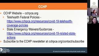 Coalition Webinar - Using Telehealth to Support Mental Health During COVID-19