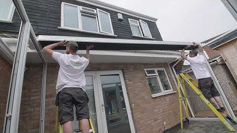 Positioning a box gutter and fixing ring - White Roof 2 | ConservatoryLand
