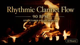 Rhythmic Clarinet Flow - 90 BPM Structured Focus Session (2 Hours)