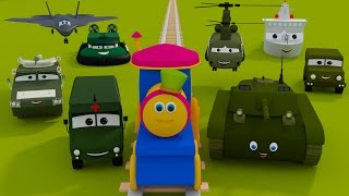 bob o trem | visita acampamento do exército | Vídeo para crianças | Bob Visit To army Camp screenshot 4
