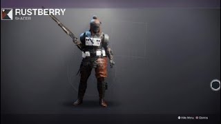 Destiny 2 Hunter with Legatus Armor Ornaments and Rustberry Shader