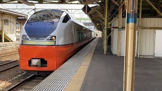 奥羽本線　特急つがる2号秋田行　2042M  大館駅到着&発車　E751系