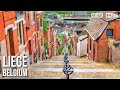 Liège City - Montagne de Bueren and Place Saint-Lambert 🎧 - 🇧🇪 Belgium - 4K Walking Tour