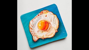 How to Draw Fried Egg | Drawing of a Fried Egg Step by Step for Beginners