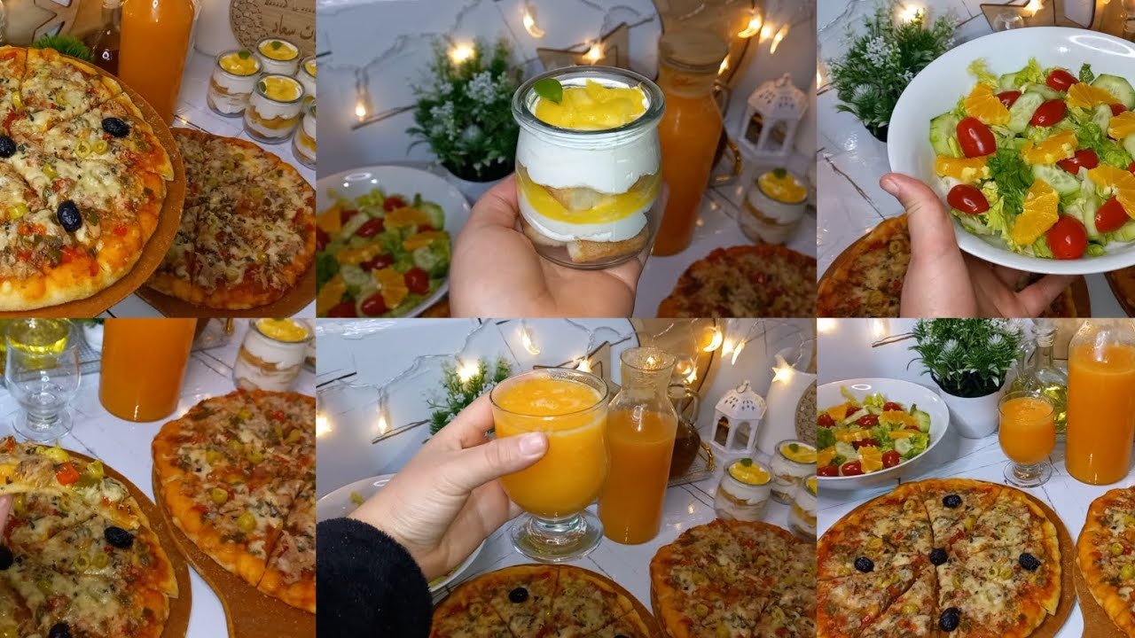 بلا حيرة🤔 وكترت التخمام وجدت فطور سهل وسريع تحلية 🍨 وبيتزا 🍕مع سير نجاح وعصير🍹 اقتصادي👌😋