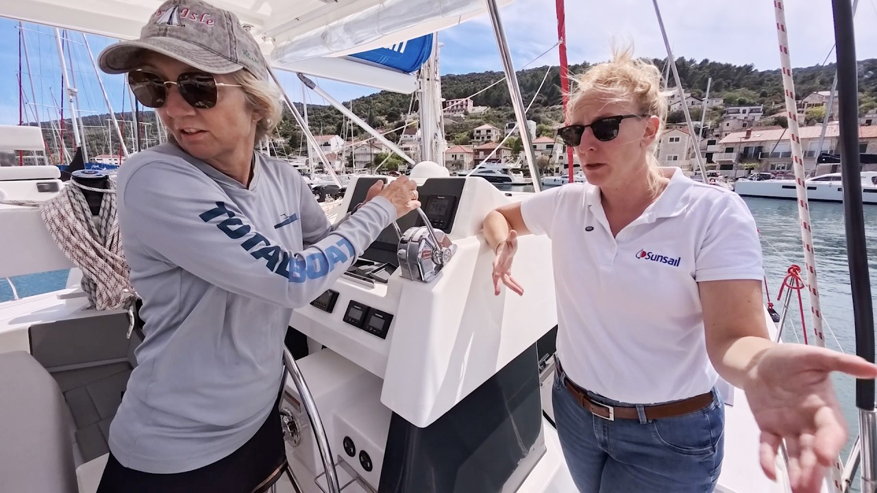 ⁣Learning to sail a catamaran in Croatia.  |   Ep166