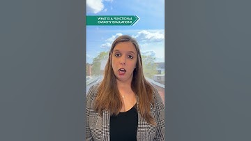 What is a Functional Capacity Evaluation? #short #shorts