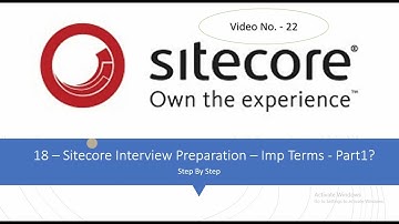 22 – Sitecore Interview Preparation – Imp Terms - Part1