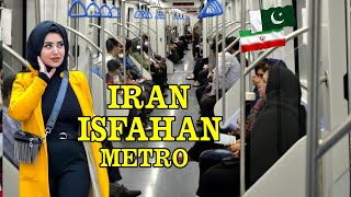 IRAN - Walking In Isfahan Metro Train Iranian People Vlog ایران